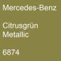 Preview: Mercedes-Benz, Citrusgrün Metallic, 6874.